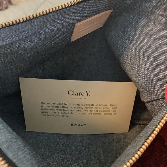 Clare V. Limited Edition Python Clutch - Picture 7 of 9